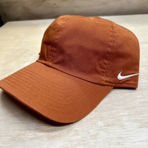 NEW Adjustable Nike Heritage 86 Team Campus Unstructured Hat Blank Desert Orange